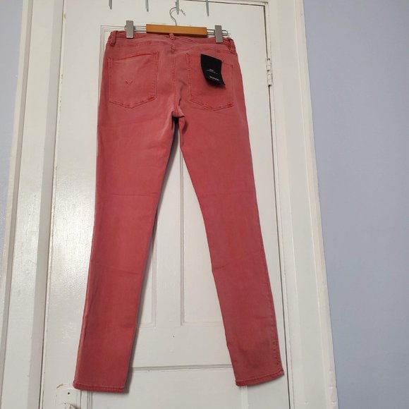 Hudson Super Skinny Denim Jeans Nico Mid-Rise Pink (NWOT) - Picture 2 of 5